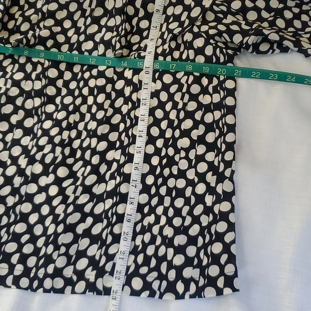 J. Crew Collection Silk Cold-Shoulder Top in Ratti Polka Dot Size L